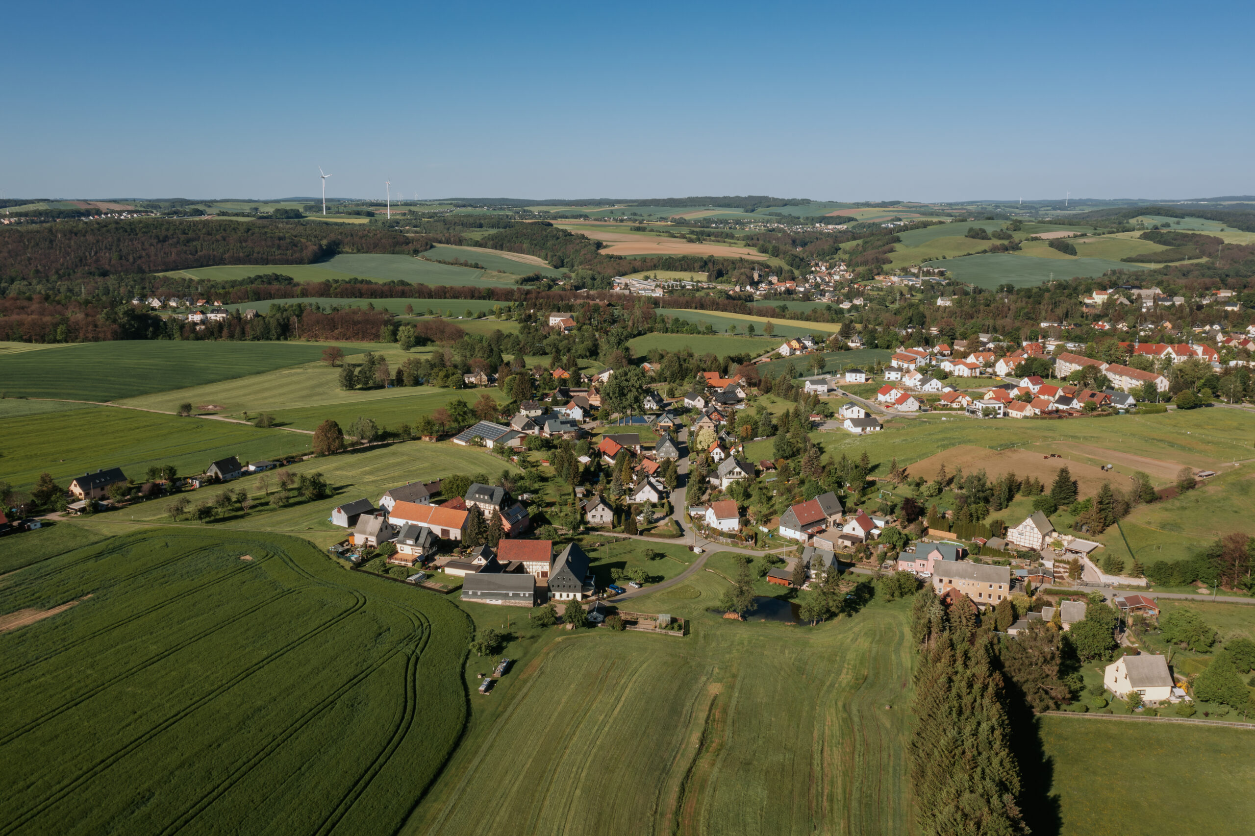 Luftbild Wildenfels Blick auf Wildenfels aus der Vogelperspektive