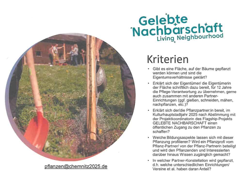 Kriterien - Gelebte Nachbarschaft
