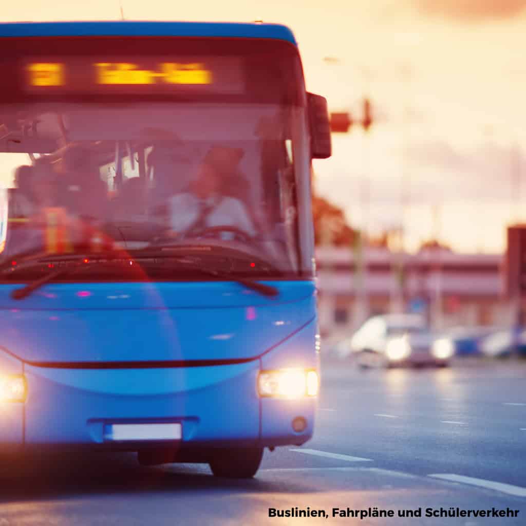 Buslinien, Fahrpläne und Schülerverkehr
