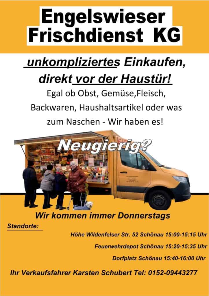 Engelwieser Frischdienst Flyer